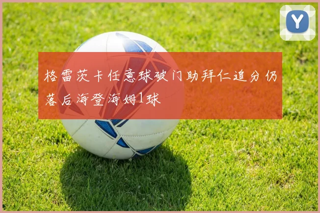 格雷茨卡任意球破门助拜仁追分仍落后海登海姆1球
